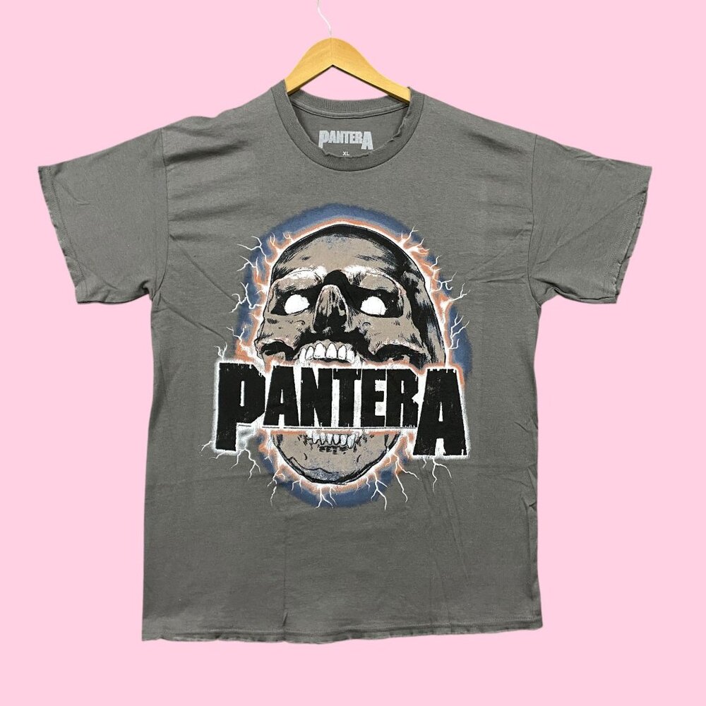 Pantera Aged Skull Heavy Metal Band Poster Tee XL